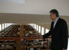 Grandmaster Smbat Lputian is admiring students of Chess Academy. The main hall can accomodate 400 players in one time. The Academy also has training rooms for many coaches, medical center, the room for parents, mini-hotel, cafeteria, gym, sauna.