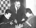famous soviet coach V.Kart consults 2 institute students V.Grabinsky and V.Koziak (who are now International Masters)